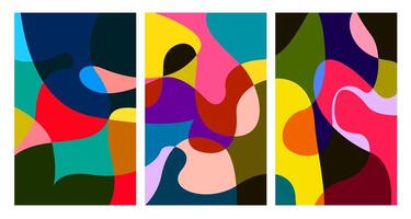 colorful abstract psychedelic liquid and fluid background pattern vector