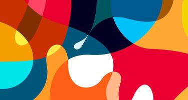Colorful abstract fluid and psychedelic flat background for summer holiday party vector