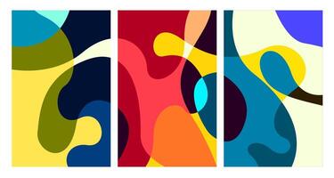 colorful abstract psychedelic liquid and fluid background pattern vector