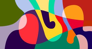 Colorful abstract fluid and psychedelic flat background for summer holiday party vector