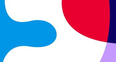 Minimalist simple flat colorful fluid geometric abstract background for summer vector