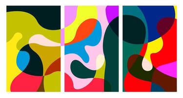 colorful abstract psychedelic liquid and fluid background pattern vector