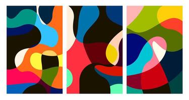 colorful abstract psychedelic liquid and fluid background pattern vector