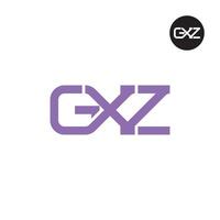 GXZ Logo Letter Monogram Design vector