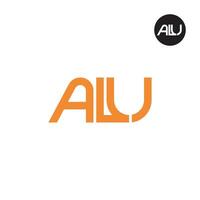 ALU Logo Letter Monogram Design vector