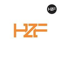 HZF Logo Letter Monogram Design vector