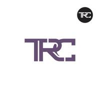 trc logo letra monograma diseño vector