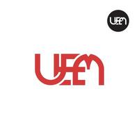 UEM Logo Letter Monogram Design vector