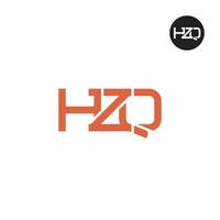 HZQ Logo Letter Monogram Design vector