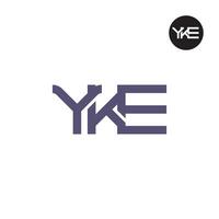 YKE Logo Letter Monogram Design vector