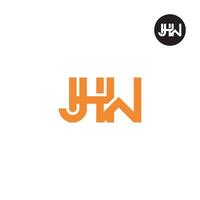 JHW Logo Letter Monogram Design vector