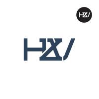 HZV Logo Letter Monogram Design vector