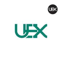 UEX Logo Letter Monogram Design vector