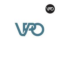 VPO Logo Letter Monogram Design vector