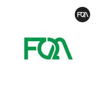 FQA Logo Letter Monogram Design vector