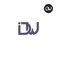 IDW Logo Letter Monogram Design vector