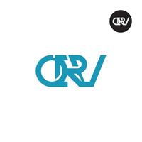 QRV Logo Letter Monogram Design vector
