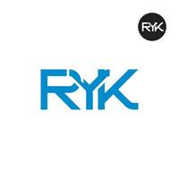 RYK Logo Letter Monogram Design vector