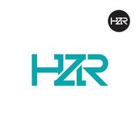 HZR Logo Letter Monogram Design vector