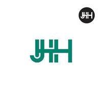 JHH Logo Letter Monogram Design vector