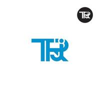 trj logo letra monograma diseño vector