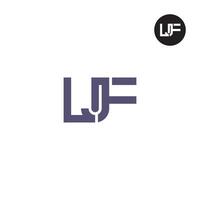 LJF Logo Letter Monogram Design vector