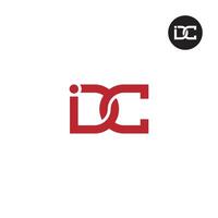 idc logo letra monograma diseño vector
