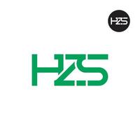 HZS Logo Letter Monogram Design vector
