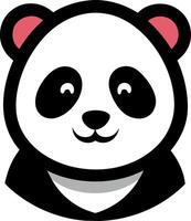 panda oso dibujos animados vector