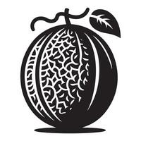 guayaba fruta, negro color silueta vector