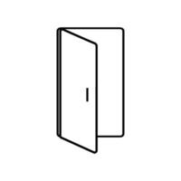 open door icon vector