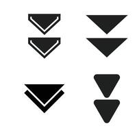 scroll down icon vector