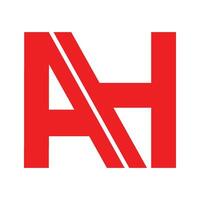 ah letter logo vector