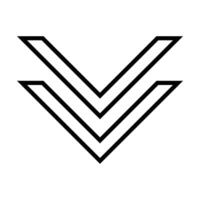 scroll down icon vector