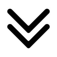 scroll down icon vector