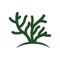 seaweed icon logo vector