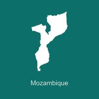 mozambique map icon vector