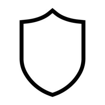 shield icon element line vector