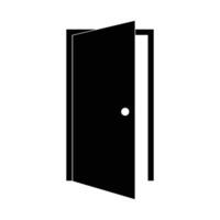 open door icon vector