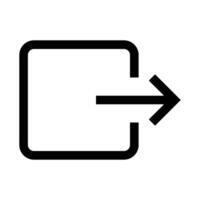 computer icon logout vector