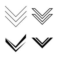 scroll down icon vector