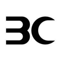 logotipo de la letra bc vector