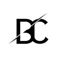 BC letter logo vector