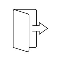 computer icon logout vector