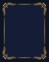 Invitation template with vintage ornamental frame vector