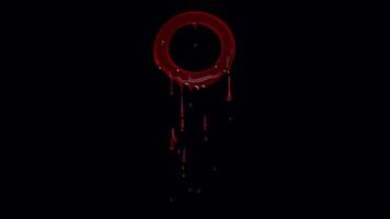 Blood Dripping Letter Graphics for Scary Designs - Enhance Your Scary Graphics, Ideal for Horror Projects video