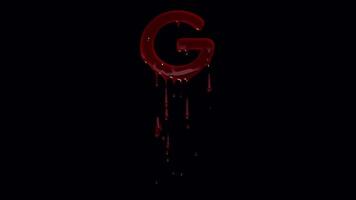 Craft ghostly visuals with blood dripping alphabet text effects to spook your audience video