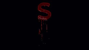 Animated Blood Dripping Alphabet Letters - Create Spooky Signs, Perfect for Halloween video