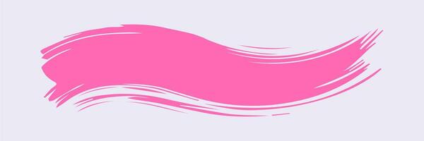 Pink paint brush stroke, ink splatter and artistic design elements. Dirty watercolor texture, box, frame, grunge background, splash or creative shape vector