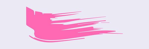 Pink paint brush stroke, ink splatter and artistic design elements. Dirty watercolor texture, box, frame, grunge background, splash or creative shape vector